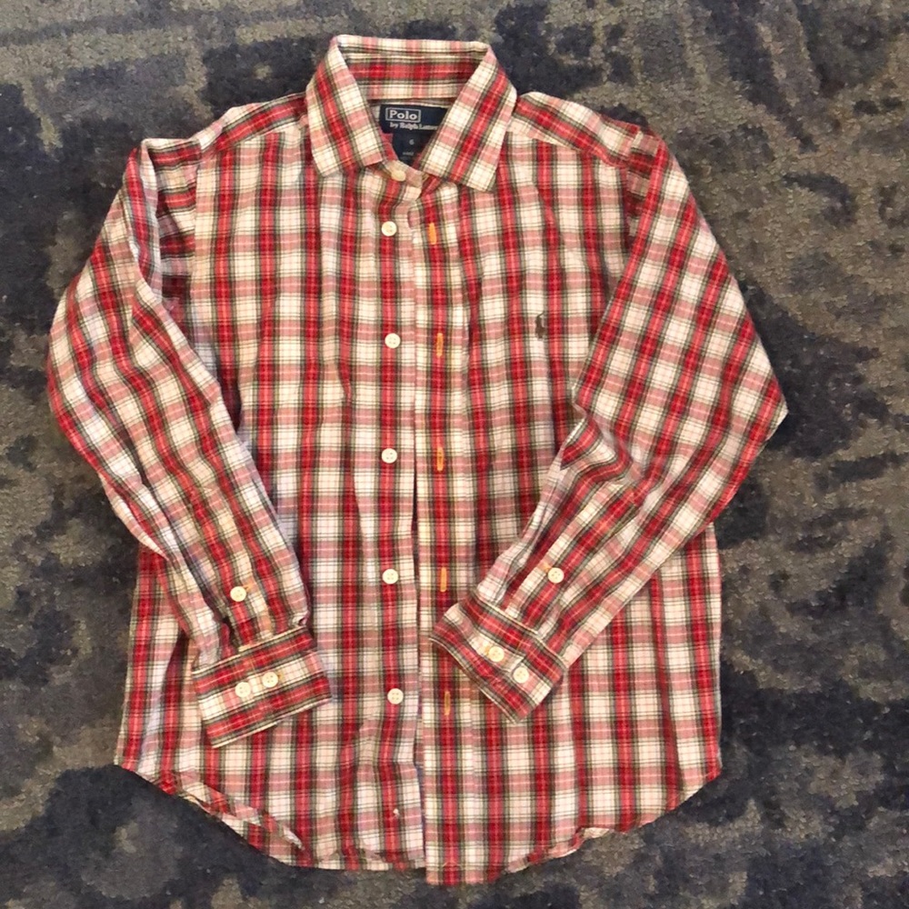 Polo RL Christmas Plaid Buttondown